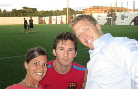 One of the most inspirational athletes in the world, Lionel Messi. That’s my wife and I with Messi at a practice in Barcelona. If you aren’t familiar with Messi’s life story, I highly encourage you to learn more about him. He overcame great obstacles as a child and is now the world’s top soccer player. I have a feeling he will go down as the greatest to ever live...