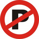 No parking sign